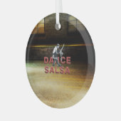 TOP Dance Salsa Glas Ornament (Vorderseite links)