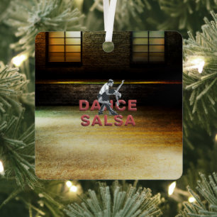 TOP Dance Salsa Metal Ornament Aus Metall