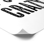 Top, das sagt - Lass Crazy _ Funny Wild - Grab Poster (Ecke)