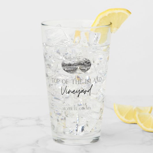 Top der Insel Weinkeller Trinkglas Glas (Rückseite Ice)