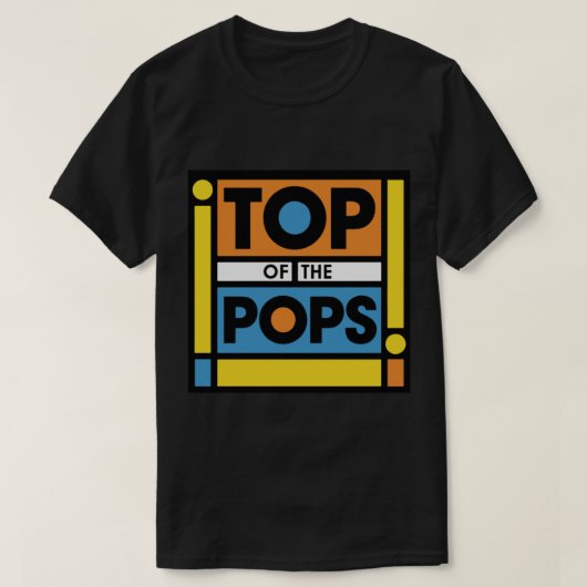 Top der Pop - Vintager klassischer T - Shirt (Design vorne)