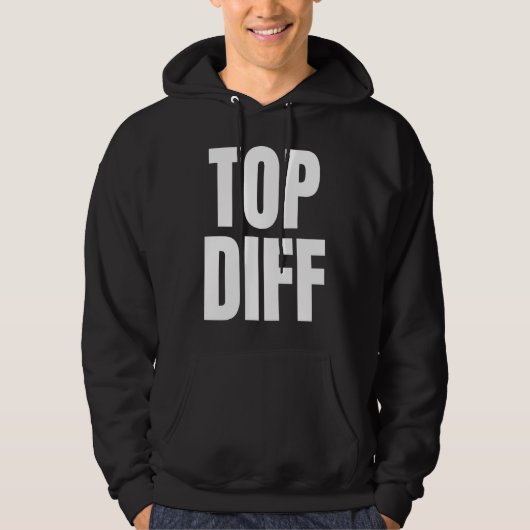 Top-Diff-Unterschied Lane Gaming Meme Hoodie (Vorderseite)