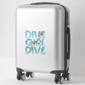 TOP Dive Girl Dive Aufkleber (Koffer)