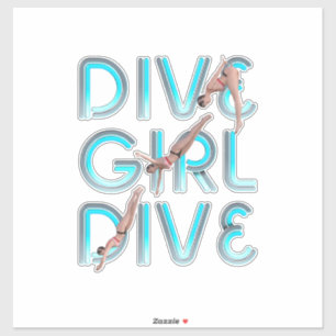 TOP Dive Girl Dive Aufkleber