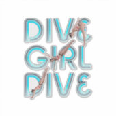 TOP Dive Girl Dive Aufkleber (Vorderseite)