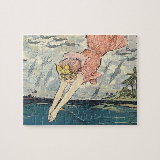 TOP Dive Girl Puzzle (Horizontal)