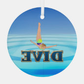 TOP Dive Ornament Aus Glas (Rückseite)