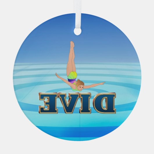 TOP Dive Ornament Aus Glas (Rückseite)