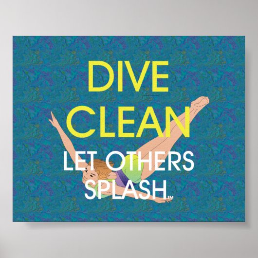 TOP Diving Clean Poster (Vorne)