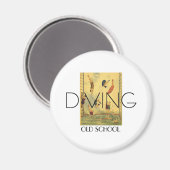 TOP Diving Old School Magnet (Vorderseite/Rückseite)