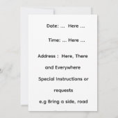 Top Dog auf dem Grill-Gartenparty Grillfest Einladung (Rückseite)