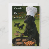 Top Dog on the Grill Backyard Barbecue  Einladung (Vorderseite)