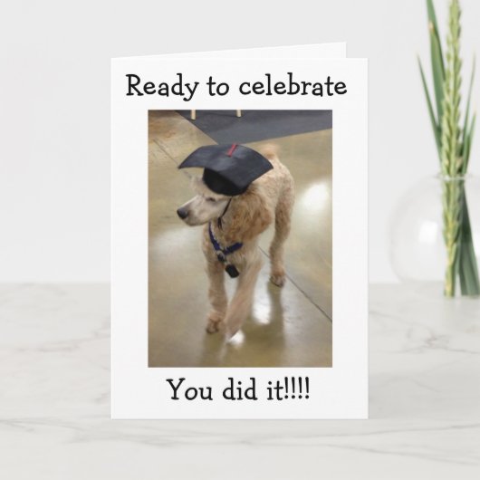 TOP DOG-YOU GRADUIERT! BEREIT ZUM FEIERN KARTE (Vorderseite)