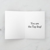TOP DOG-YOU GRADUIERT! BEREIT ZUM FEIERN KARTE (Innenseite)
