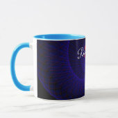 Top Down Dual Funnel Geometric Coffee Mug Tasse (Links)