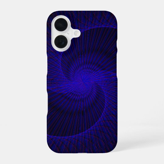 Top Down Dual Funnel Geometric iPhone 16 Case Hülle (Rückseite)
