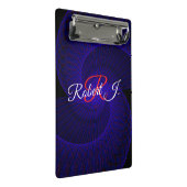 Top Down Dual Funnel Geometric Mini Clipboard Klemmbrett (Schrägansicht)