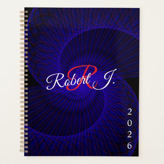 Top Down Dual Funnel Geometric Spiral Planner Planer (Vorderseite)