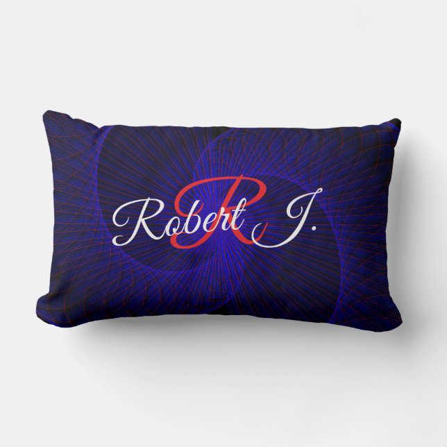 Top Down Dual Funnel Geometric Throw Pillow Lendenkissen (Vorderseite)