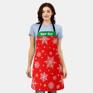 "Top Elf" Weihnachtsfeiertag Schürze
