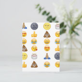 Top-Emoji-Sammlung Postkarte (Stehend Vorderseite)