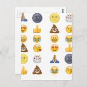 Top-Emoji-Sammlung Postkarte (Vorne/Hinten)
