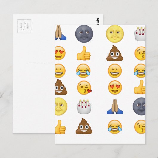 Top-Emoji-Sammlung Postkarte (Vorne/Hinten)