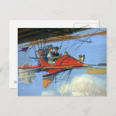 TOP Flight Instructor Postkarte (Vorne/Hinten)