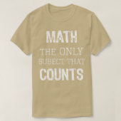 Top Fun Math Geek Teacher Geschenk nur Themen zähl (Design vorne)