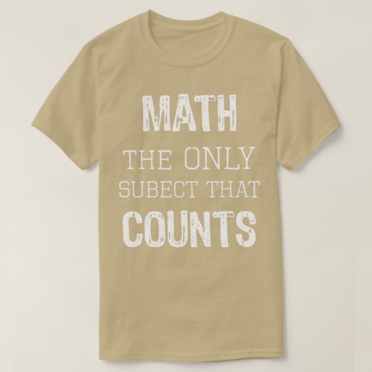 Top Fun Math Geek Teacher Geschenk nur Themen zähl (Design vorne)