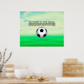 TOP Fußball-Sieg Slogan Poster (Küche)
