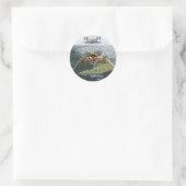 TOP-Fußballspruch Runder Aufkleber (Tasche)