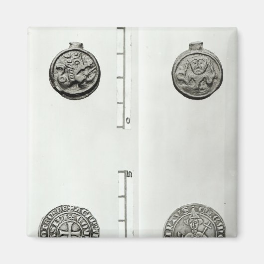 Top: Gaulish Coin of the Remes obverse Magnet (Vorne)