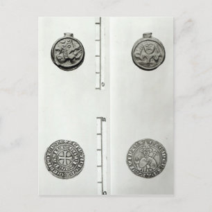 Top: Gaulish Coin of the Remes obverse Postkarte