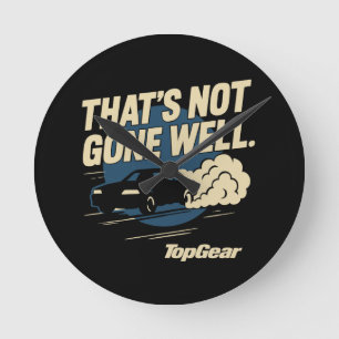 Top Gear, das nicht gut gelaufen ist Runde Wanduhr