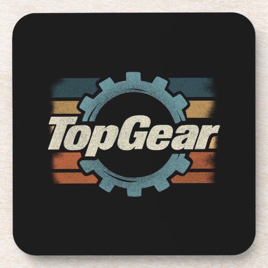 Top Gear Retro Vintage Getränkeuntersetzer (Vorderseite)