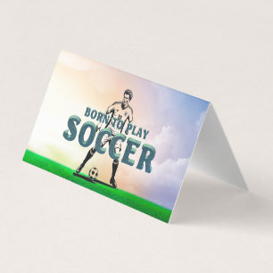 TOP Geboren, um Fußball zu spielen Visitenkarten
