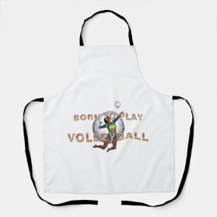 TOP Geboren, um Volleyball zu spielen Schürze