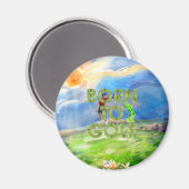 TOP Geboren zu Golfmagneten Magnet (Vorderseite/Rückseite)