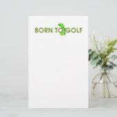 TOP Geboren zum Golf Briefpapier (Stehend Vorderseite)