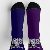 TOP Geboren zum Skifahren Socken (Oben)