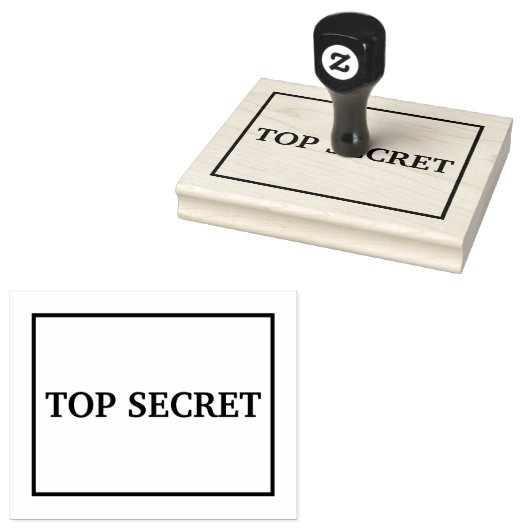Top-Geheimnis Gummistempel (Stempel)