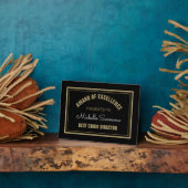 Top Geschenk! Best Choir Director-Plakette Fotoplatte (Seite)