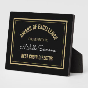 Top Geschenk! Best Choir Director-Plakette Fotoplatte