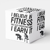 TOP glauben an Fitness Geschenkschachtel (Rückseite)