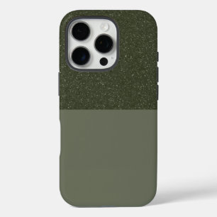 Top-Glitzer Moss Green iPhone 16 Case - Anpassen