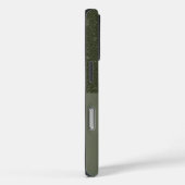 Top-Glitzer Moss Green iPhone 16 Case - Anpassen (Rückseite / Rechts)