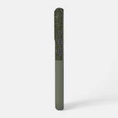 Top-Glitzer Moss Green iPhone 16 Case - Anpassen Hülle (Linke Seite)