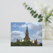 top golden stupa laos postkarte (Stehend Vorderseite)