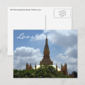 top golden stupa laos postkarte (Vorne/Hinten)